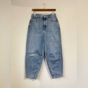 TWIK Barrel Leg Organic Cotton Denim Jean No Stretch